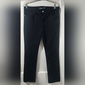 Ralph Lauren Women's Straight-Leg Jeans in Black Denim size:10